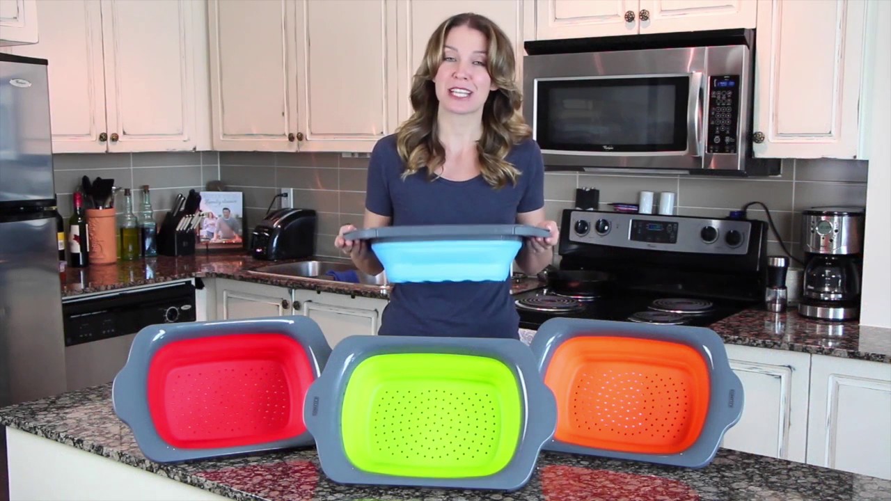 Over the Sink Collapsible Colanders