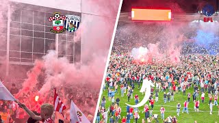 Flares, Noise and Scenes as Saints go to Wembley! Southampton v West Brom