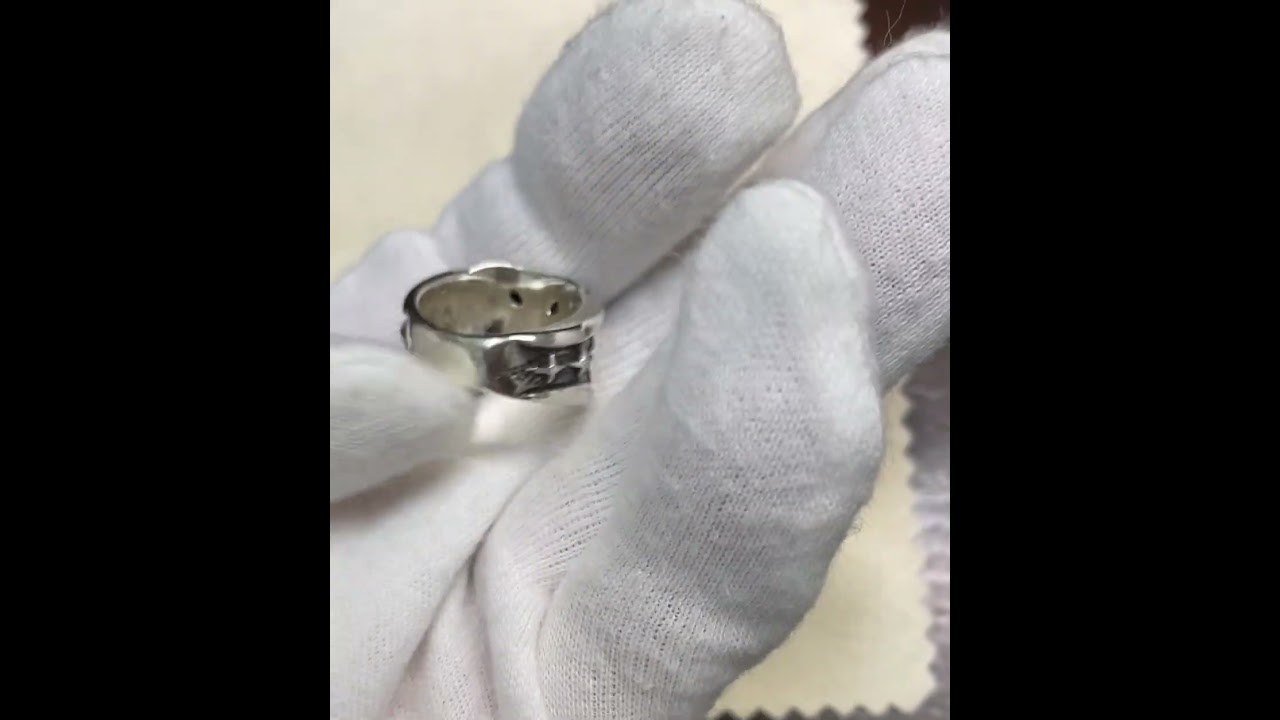 仁尾彫金 オーダー品 シルバーリング『ギャラクシーアイアンクロス