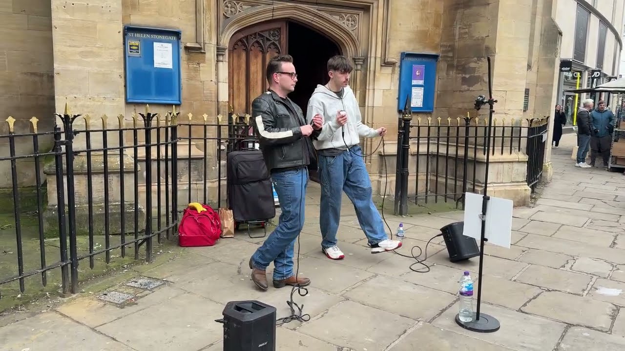 #bgt 2026 - Finley Barrett-Carter Busking in York with 'Jukebox' Jack Hunter - 5