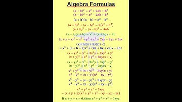 Algebra Formulas