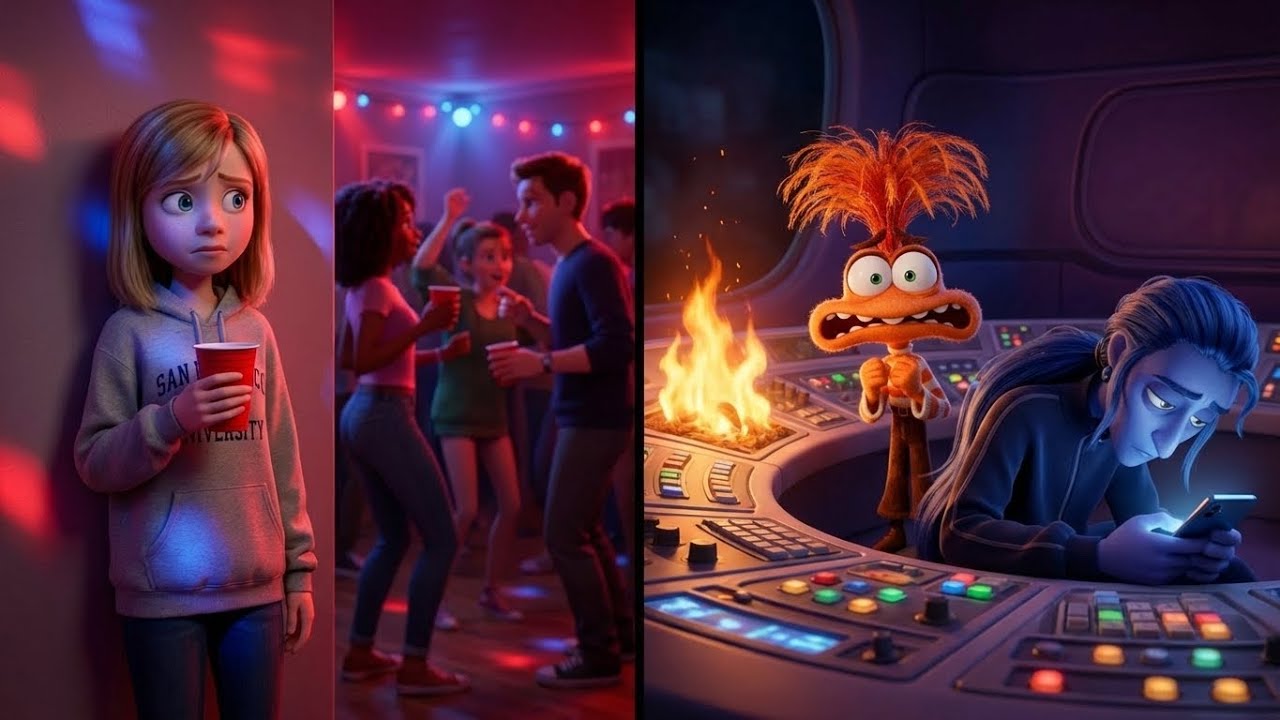 Inside Out 3: Riley's First College Party GONE WRONG 🍷 | Inside Out Animation