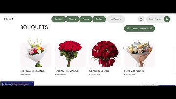Fully Responsive Flower Shop Website for Sale | Online Bouquet Ordering System  Florist Website Demo