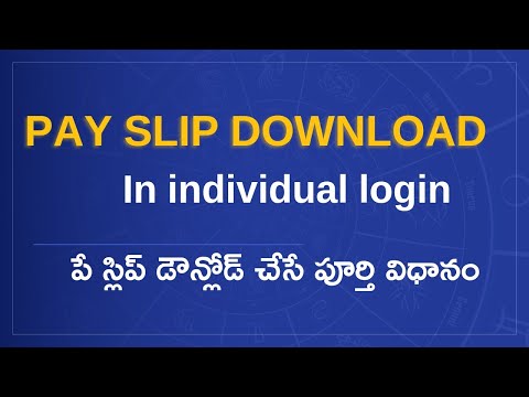 How to download Payslip in individual login