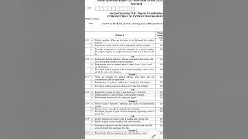 Introduction to python programming 2022 scheme #vtu #intoductiontopython #2022scheme #bplck105b