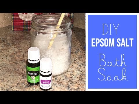 How to Make an Aromatherapy  Epsom Salt Bath Using Essential Oils