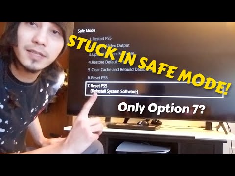 PS5 How To Fix Stuck In Safe Mode Error | Only Option 7 Available (2022)