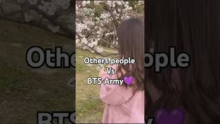 Normal people vs  BTS army 💜💜