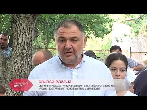 \"ქართული ოცნების\" მაჟორიტარი დეპუტატობის კანდიდატის ბიძინა გეგიძის შეხვედრა მოსახლეობასთან