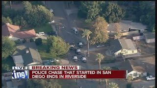 High-speed pursuit ends with arrest in Corona