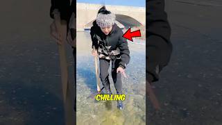 She Looked Beneath The Ice..and FOUND THIS😳😳
