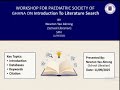 PSG Research Mentorship Programme - Literature Search