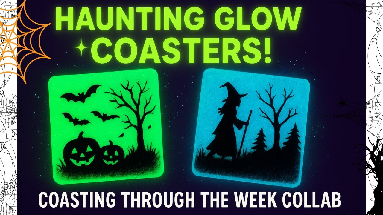 Glow in the Dark Halloween Coasters You Can Make!