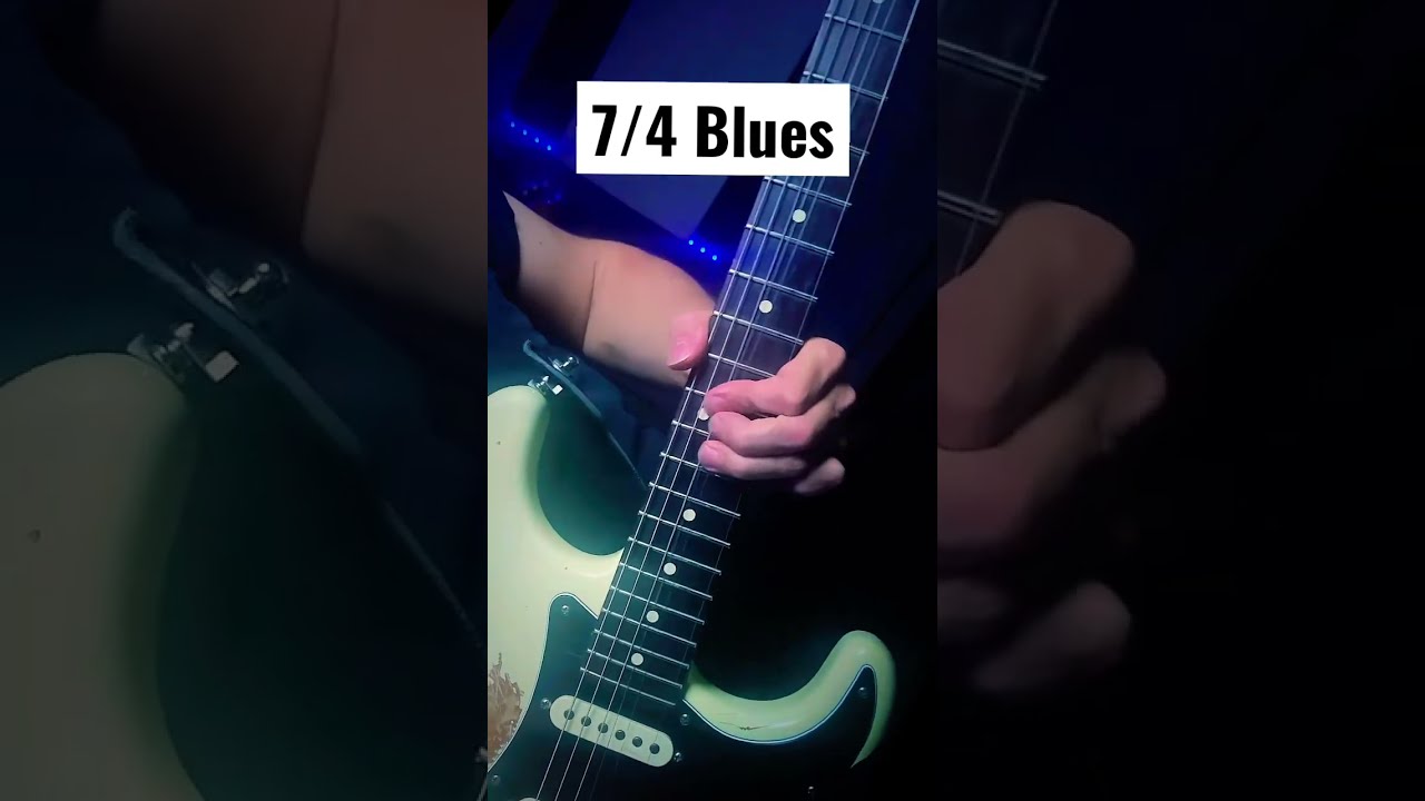 Blues guitar solo in 7/4 - YouTube