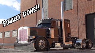 Peterbilt Custom Front Air Ride is COMPLETE!!! BUMPER ON THE GROUND!!!