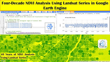 Four Decade NDVI Analysis Using Landsat Series in Google Earth Engine