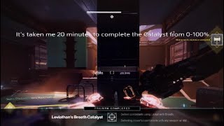 How to complete the Leviathan's Breath Catalyst in 20 minutes!!