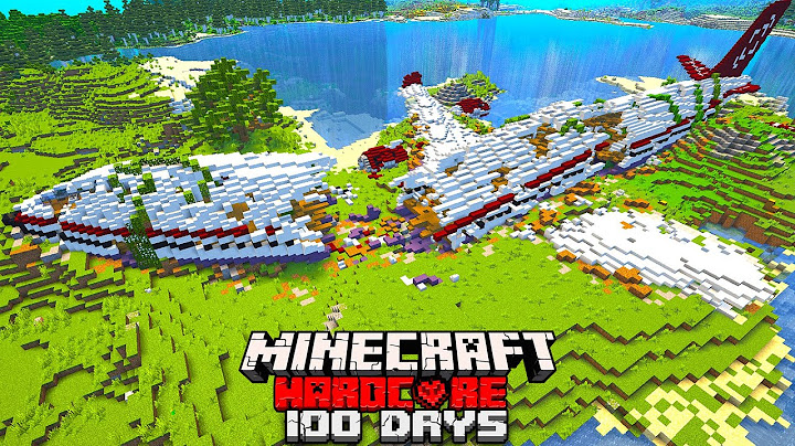 I Spent 100 Days in a Plane Crash in Hardcore Minecraft    Here's What Happened