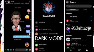 MESSENGER OFFICIAL DARK MODE  trick screenshot 1
