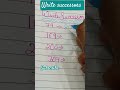 write successors #maths #successors #mathstricks #predecessor #afternumbers#trendingshorts