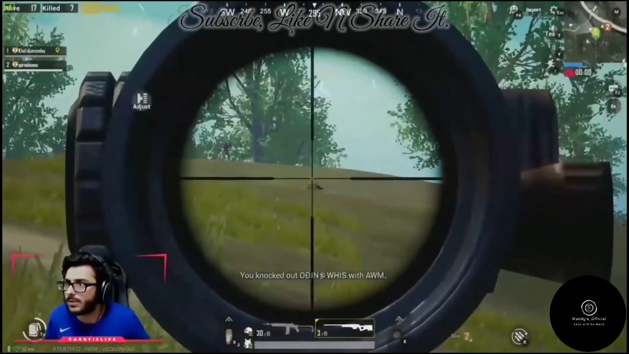 ∆CarryMinati|Ajey Nagar| is Playing Pubg with Dinamo|Aadii Sawant|... 