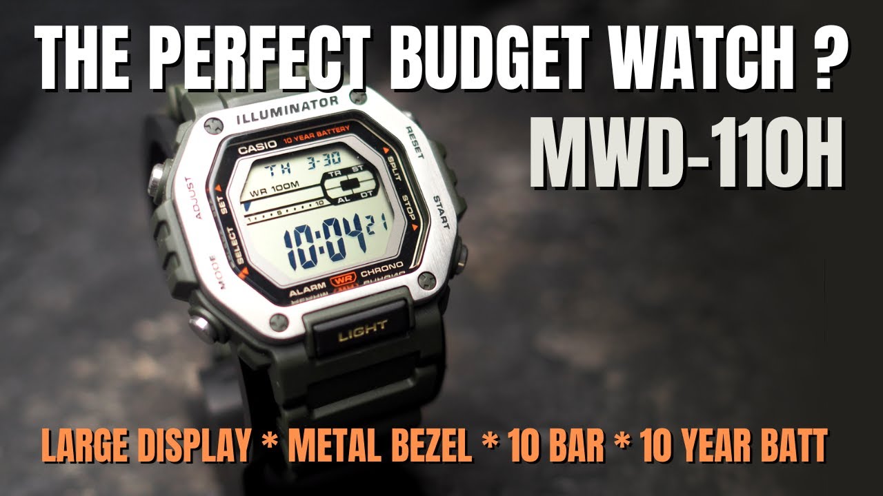 The Perfect Budget Digital Watch? Watch Our Casio MWD-110H Review to Find  Out! - YouTube