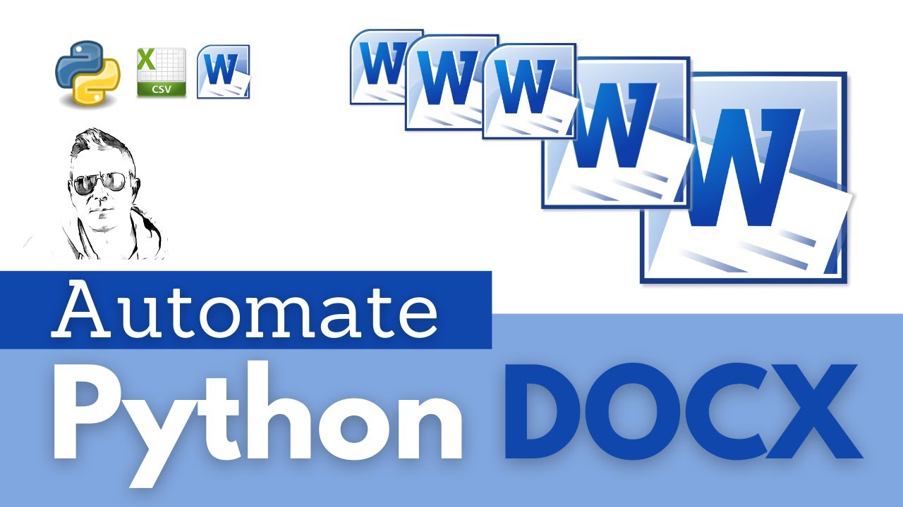 Word DOCX From Template Python YouTube