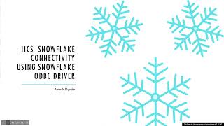 Snowflake IICS ODBC Connection
