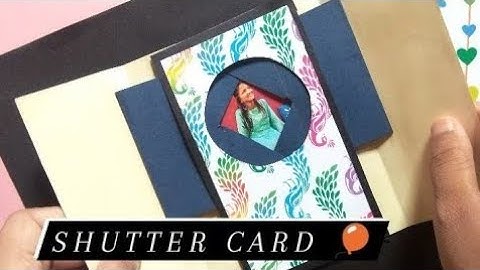 How to make a Window Shutter Card tutorial video | Origami Magic Card | creative Puvi