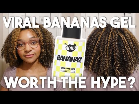 TRYING THE VIRAL ANTI HUMIDITY GEL | THE DOUX BANANAS XTREME GEL