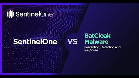 Malware Demo: SentinelOne VS BatCloak - Protection