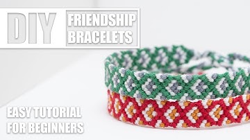 DIY Diamonds Friendship Bracelets #2 | Easy Tutorial for Beginners