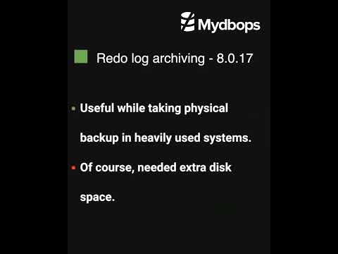 InnoDB Redo log Archive in MYSQL 8.0
