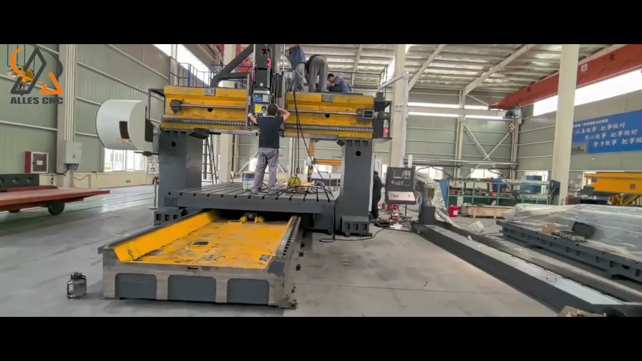 Gantry type cnc milling machine