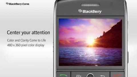BlackBerry Curve 8900 smartphone [demo] Sleek.Thin.Light.Perfect