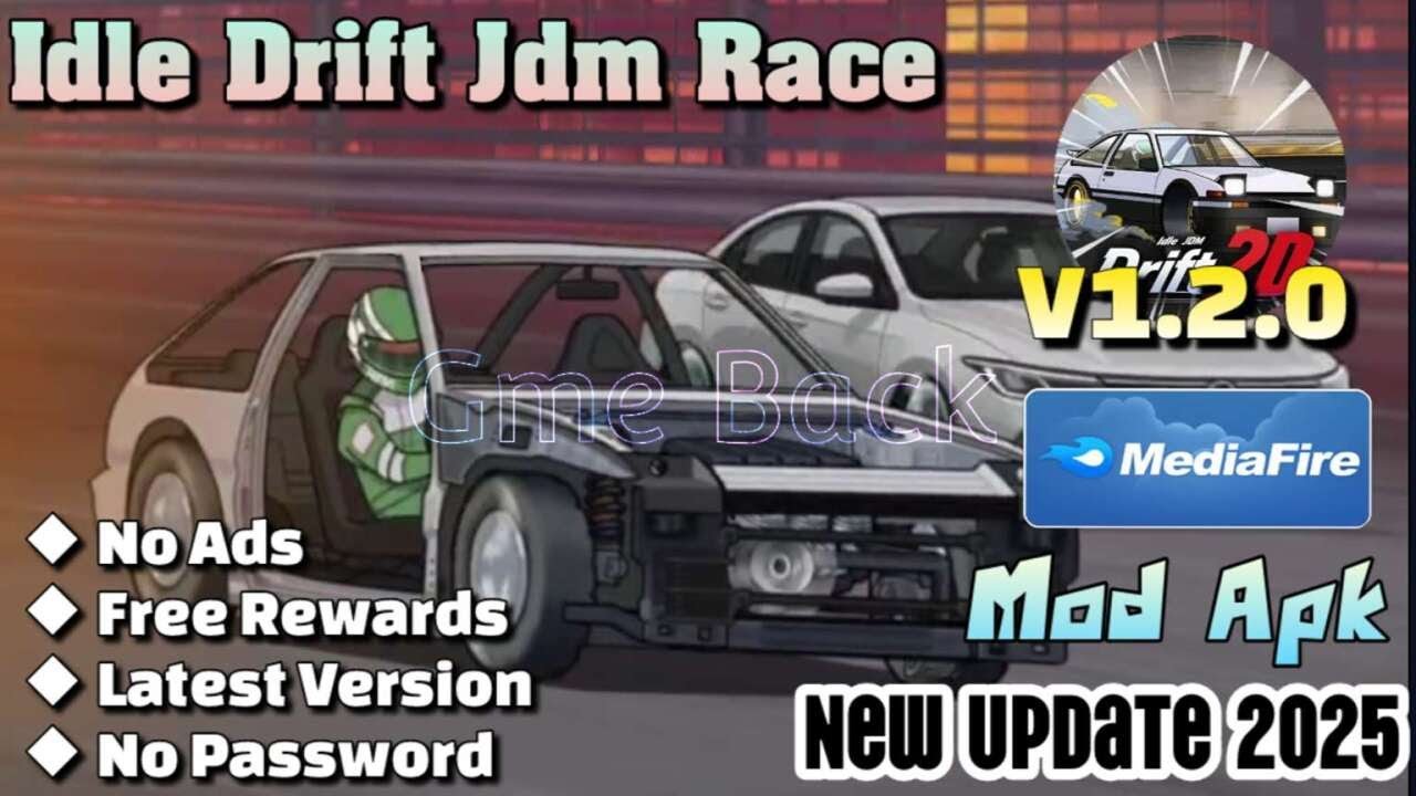 Idle Drift | v1.2.0 | Mod Apk | No Ads Free Rewards | Gameplay