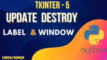 Update/Remove Label in tkinter Python Gui Urdu/Hindi || Jawad Aslam