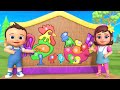 Learning Numbers With Hen Numbers Puzzle Wooden ToySet - Little Baby Boy & Girl 3D Animated Cartoons