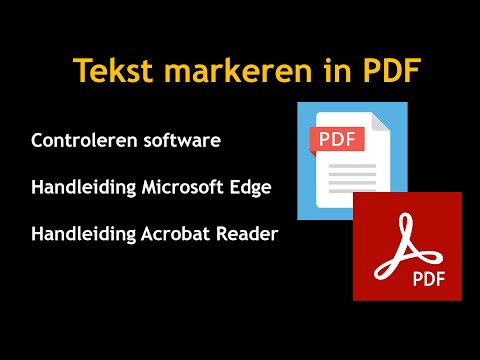 Tekst Markering in PDF