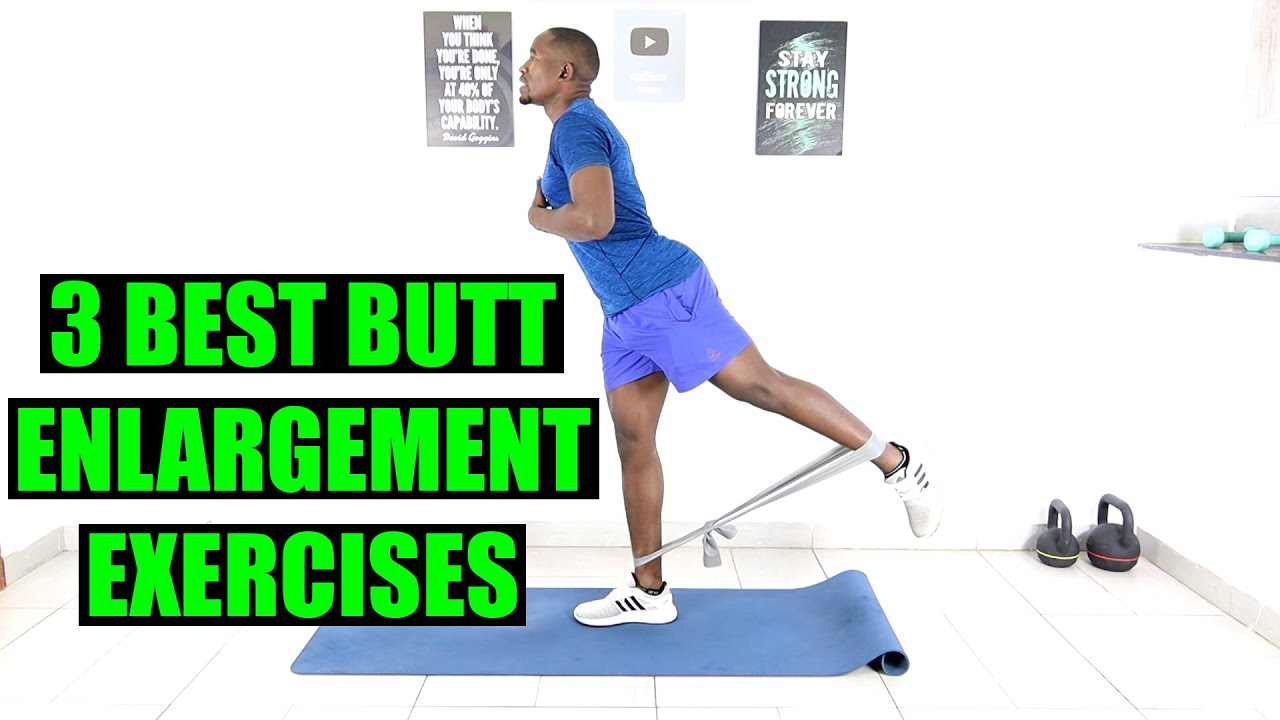 3 Best Butt Enlargement Exercises - Build A Bigger and Rounder Butt No Gym  