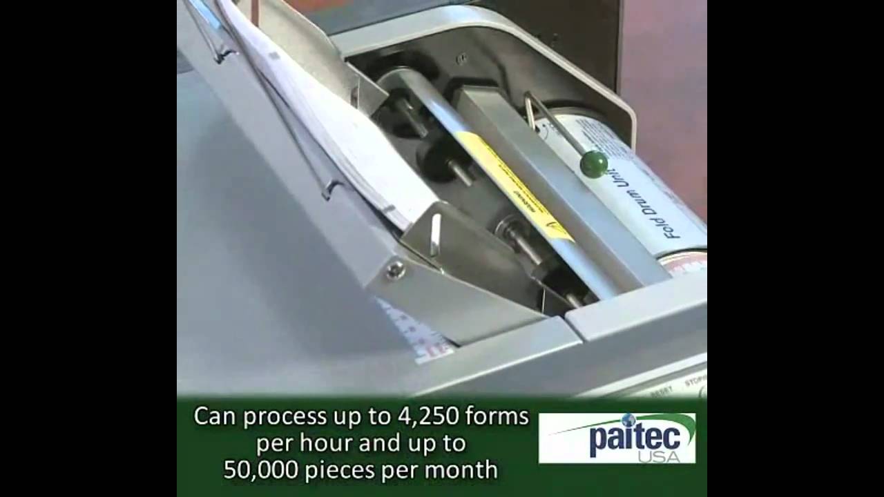 Paitec ES5000 Desktop Folder and Pressure Sealer Demo Video