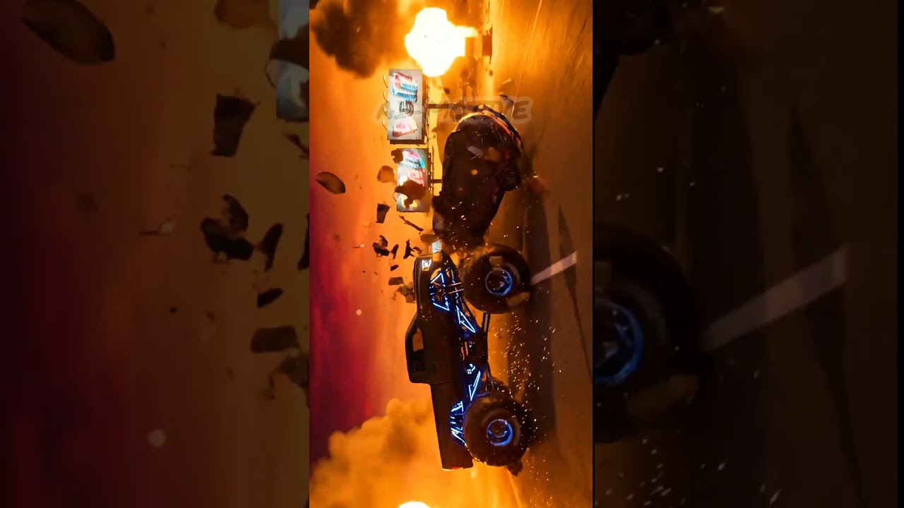 Explosive US Desert Clash | Mercedes vs Monster Truck at Sunset: 