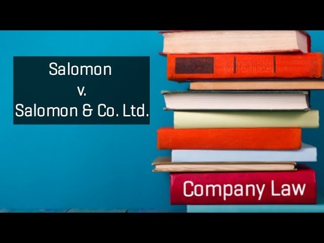 Salomon vs Salomon Case| Company Law - YouTube