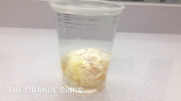 Orange: sink or float?