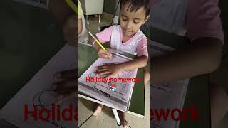 happy holidays 🤩🥳 homework 📚#baby #fun #study #childhood #activities #kids #games