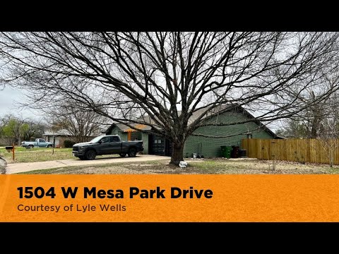1504 W Mesa Park Drive, Round Rock, TX home video tour