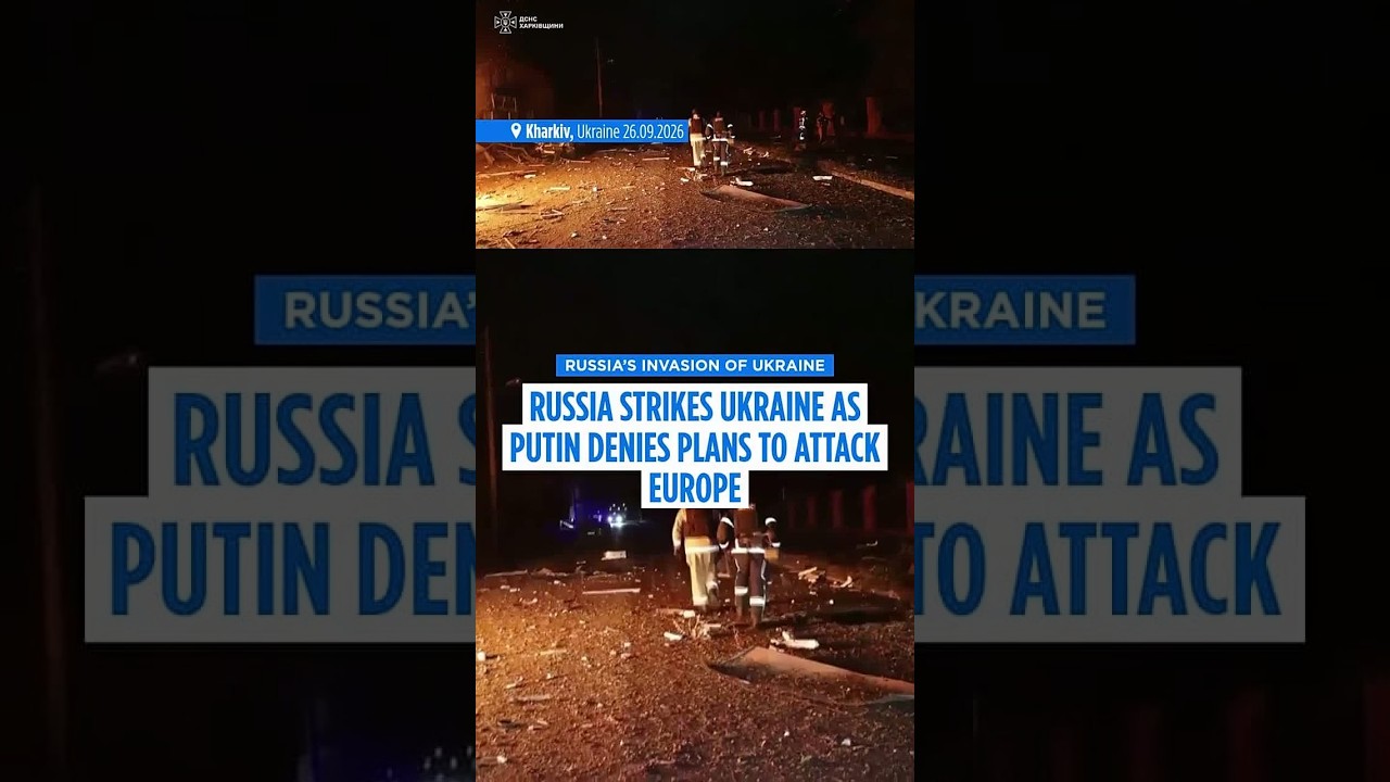 Russia strikes Ukraine as Putin denies plans to attack Europe amid growing tensions