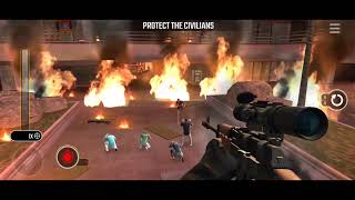 Pure Sniper Z35 Boss 1 Fire Fight Protect The Civilians screenshot 2