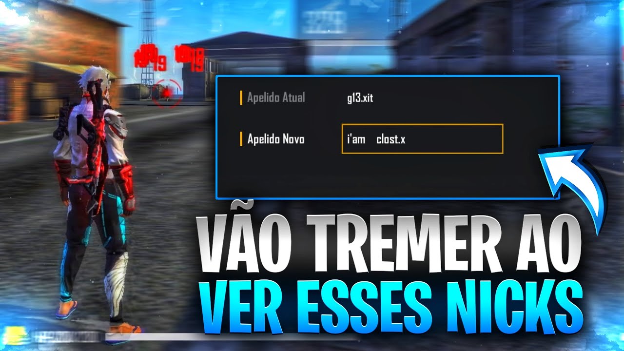 TOP 50 MELHORES NICKS QUE DÃO MEDO PRA COLOCAR NO FF SÓ NICK INSANO!!!😳😳  