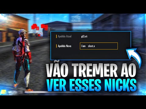 OS MELHORES NICKS DE FREE FIRE DE 2023/NOMES DE FREE FIRE PARA COLOCAR E  TEREM MEDO DE VOCÊ! 